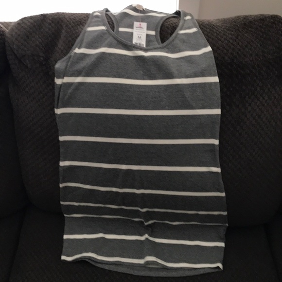 Garage Grey Stripped Racerback Dress - Picture 1 of 2